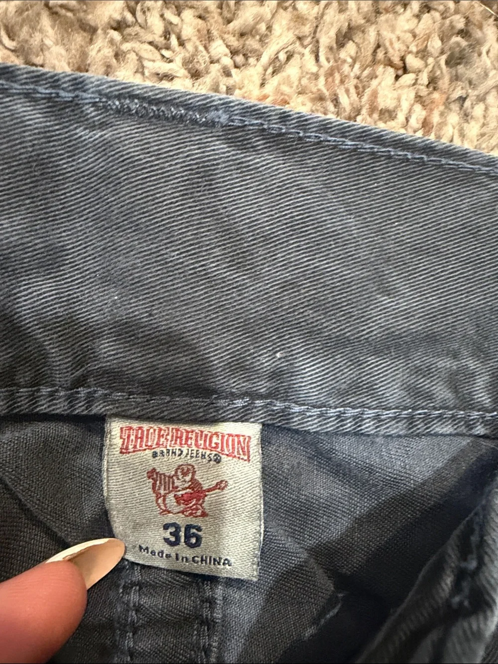 True Religion Black Wide-Leg Flare Jeans
